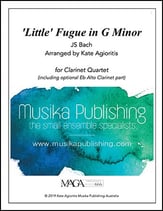 'Little' Fugue in G Minor - Clarinet Quartet P.O.D. cover